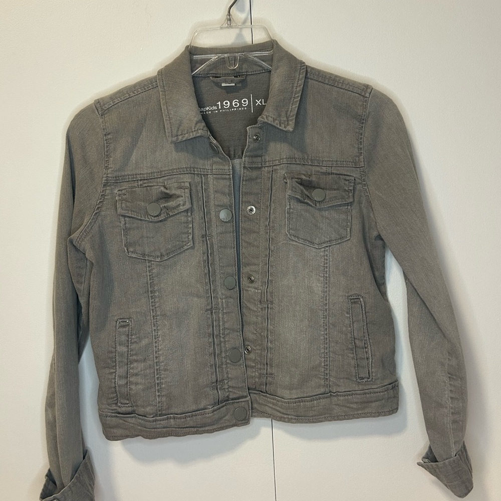 Grey Jean Jacket GAP Kids XL